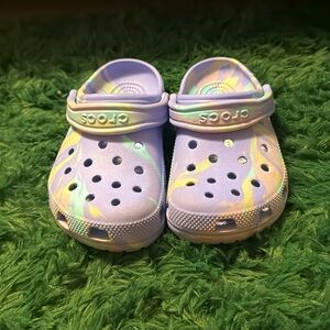 Purple crocs